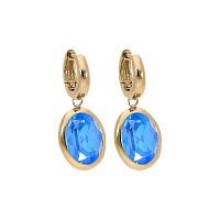 Серьги Qudo Creole TIVOLA small G royal blue delite, 310687 BL/G