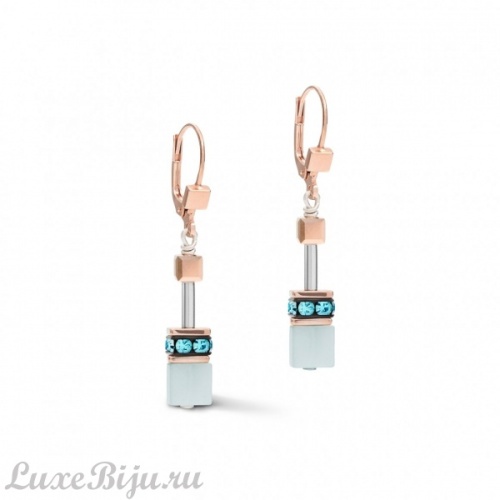 Серьги Coeur de Lion Aqua-Beige, 4905/20-2010