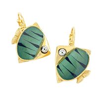 Серьги TARATATA, Sushi, с цветной смолой и стеклянными бусинами, TT-T25-06723-204 синий