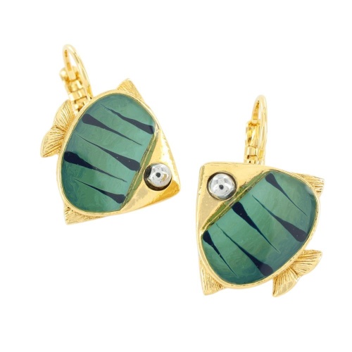 Серьги TARATATA, Sushi, с цветной смолой и стеклянными бусинами, TT-T25-06723-204 синий