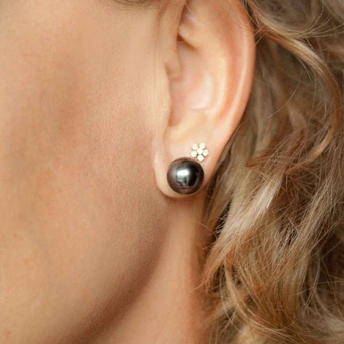 Серьги Possebon Graphite Pearl, A0656.3 BW фото 2