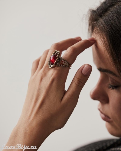 Кольцо Fiore di Firenze AN1154 GRANATO фото 2
