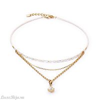 Колье Coeur de Lion White-Gold, 6005/10-1416