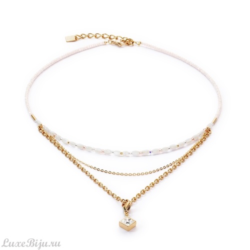 Колье Coeur de Lion White-Gold, 6005/10-1416
