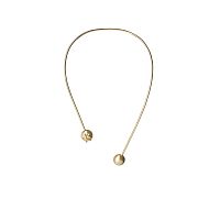 Колье Katerina Vassou, Forte Piano, гривна со сферами и рельефным рисунком, KV26.1-406108G золотистый