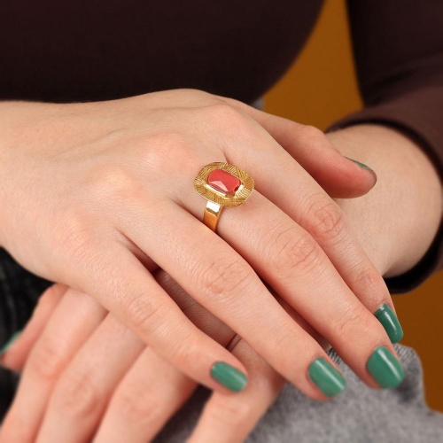 Кольцо TARATATA, Joyeuse, разъемное, со стеклянной бусиной, TT-H24-11419-205 розовый фото 3