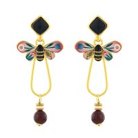 Серьги TARATATA, La via en rose, со смолой,краской,бусинами и агатом, TT-H24-06947-205 розовый