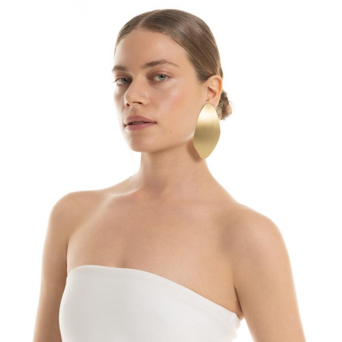 Серьги Katerina Vassou, Fach, с геометрическим элементом, KV26.1-406037G золотистый фото 2