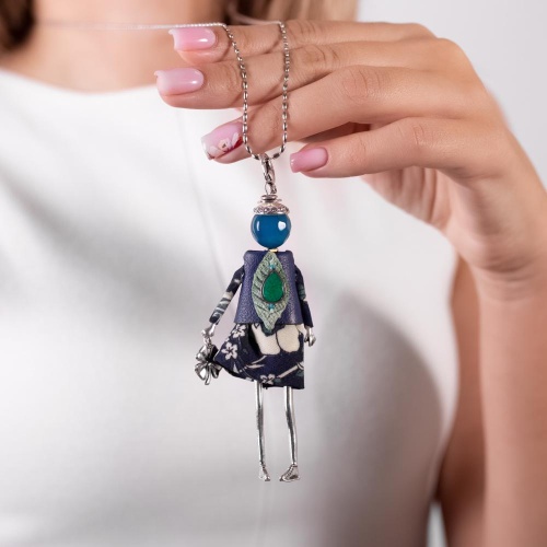 Подвеска Miamelie, кукла Лилиан, MiA-2602-CL7713 серебристый фото 4