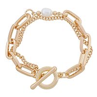 Браслет Fiore Luna Perle Togl, LB5090 BW/RG