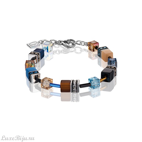 Браслет Coeur de Lion Blue-Brown-beige 2838/30-0732