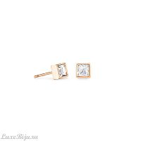 Серьги Coeur de Lion Crystal-Rose Gold, 0501/21-1822