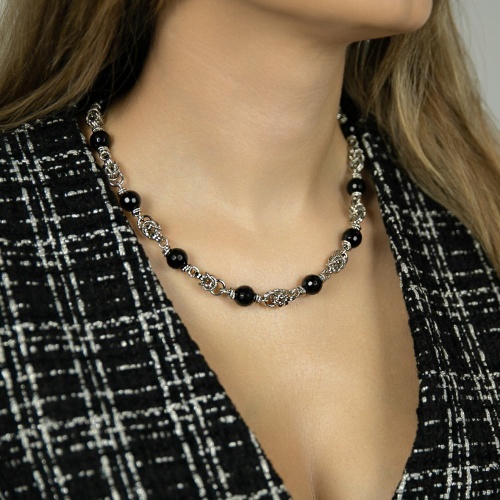 Колье Lanzerotti, Pianoforte, Королевский Бисмарк, оникс, LZ-25.12-385 черный фото 3