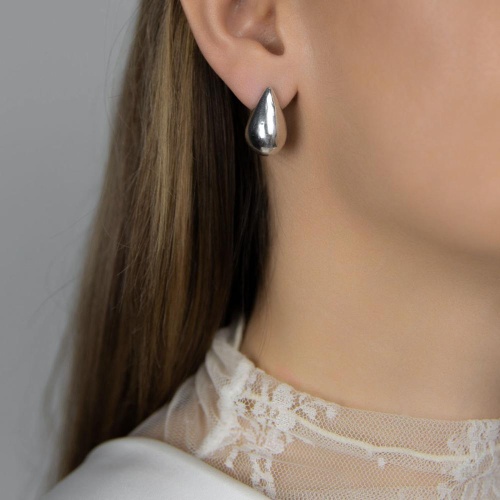 Серьги Tucco, Grecia, в форме капли, TC26.1-TMPE67 серебристый фото 2