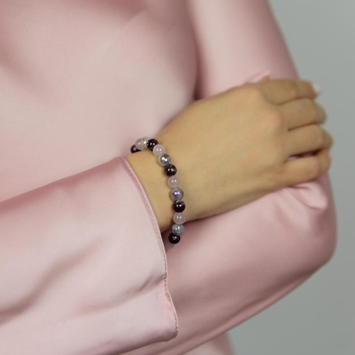 Браслет Lanzerotti, Iris, с кунцитом, лепидолитом и агатом, LZ-26.03-087 сиреневый фото 2