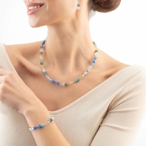 Колье Coeur de Lion Aqua-Green, 4905/10-2005 фото 9