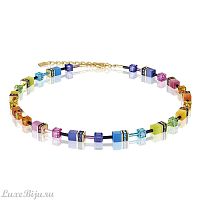 Колье Coeur de Lion Multicolour Rainbow Gold, 2838/10-1573