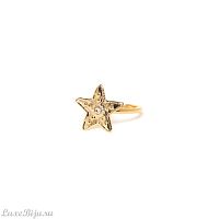 Кольцо Franck Herval, Estrella, разъемное, со звездой и Swarovski, FH24.1-19-63430 золотистый