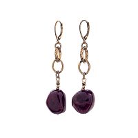 Серьги Lanzerotti, Elisir, с турмалином и гематитом, LZ-25.10-312 коричневый