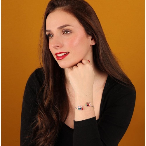 Браслет TARATATA, Dans les nuages, кафф, с цветной смолой, TT-H24-03304-10M серебристый фото 2