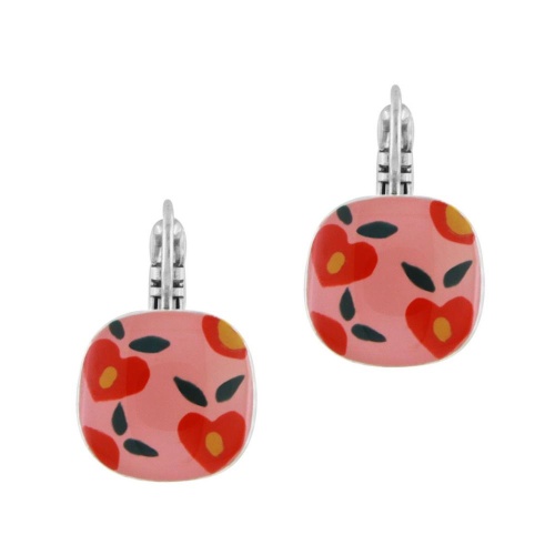 Серьги TARATATA, Kiff me, с цветной смолой, TT-H24-08759-105 розовый