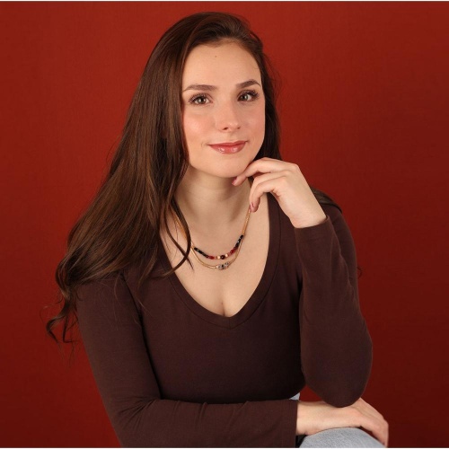 Колье TARATATA, La via en rose, со смолой,краской,бусинами и агатом, TT-H24-06108-205 розовый фото 4