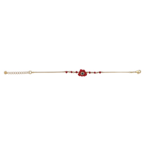 Браслет Franck Herval, Scarlet, стеклянные бусины, Swarovski, смола, FH26.2-13-73410 красный фото 2
