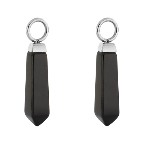 Шарм Coeur de Lionы на серьги Silver-Black, 0051/44-1317