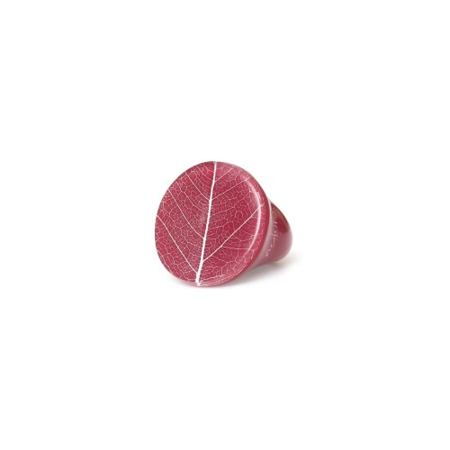 Кольцо Nature Bijoux, Ficus Carica, акриловое, со смолой, NB25.2-19-25832 бордовый, 17,5