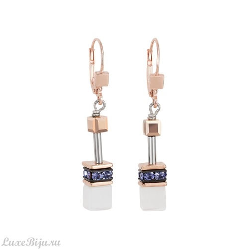 Серьги Coeur de Lion Purple, 4013/20-0800
