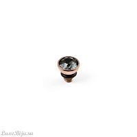 Шарм Qudo Bottone Silver Night 5 мм 630140 BW/RG