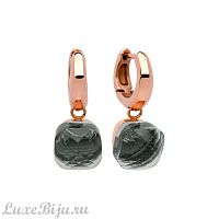 Серьги Qudo Firenze smoke 300194 BW/RG