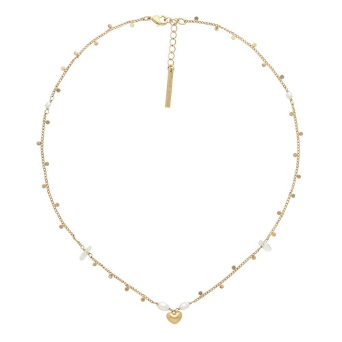 Колье Franck Herval, Bianca, с горным хрусталем и жемчугом, FH26.1-15-64560 золотистый