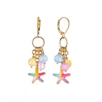 Серьги Lanzerotti, Hello babe!, с селенитом и подвеской-морской звездой, LZ-25.07-198 розовый