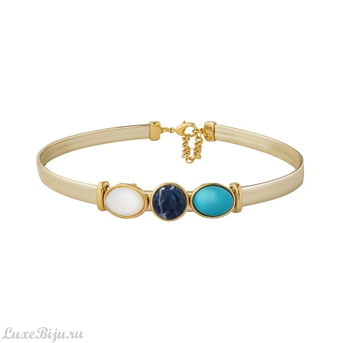 Чокер Possebon madre azul/pearl sodalite/opaline