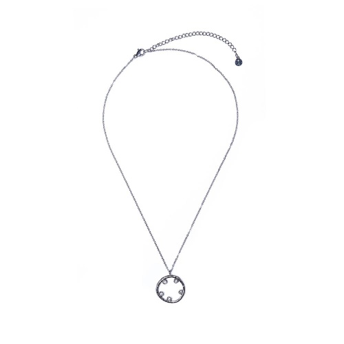 Колье Moon Paris, Ikita, с кристаллами, MIK-22.03-009 серебристый фото 5