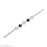 Классический браслет Pearl Opaline-Black Agate C1362.25.4 BW/S