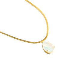 Колье Catherine Bijoux, Aurora crystal, с кристаллом, CB26.1-5683AG белый