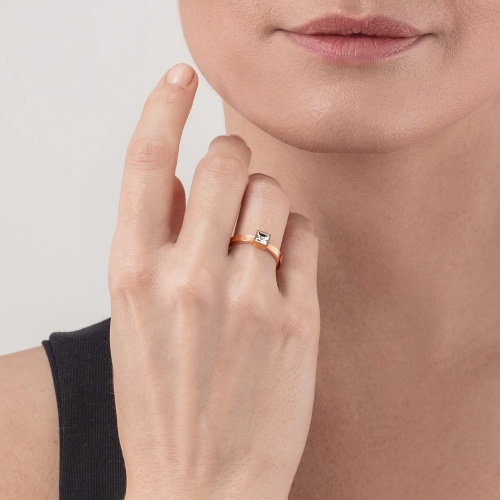 Кольцо Coeur de Lion Crystal-Gold 18.5 мм, 0501/40-1816 58 фото 7