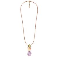 Колье Nature Bijoux, St.Barth, с аметистом и ракушками, NB24.2-15-43231 сиреневый