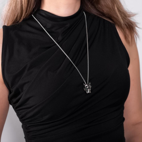 Колье Moon Paris, анималистический дизайн, Mo-Y25.06-032.65 серебристый фото 5