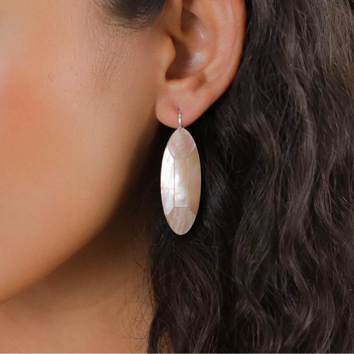 Серьги Nature Bijoux, Skala, с перламутром, NB26.1-12-90576 бежевый фото 3