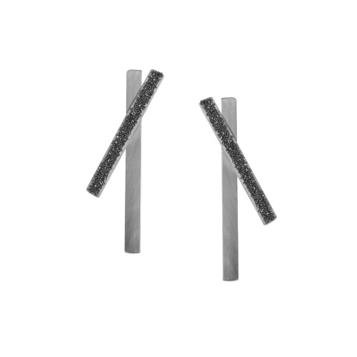 Серьги Katerina Vassou, Damia, с кристаллами, KV23.2-308425 серебристый фото 2