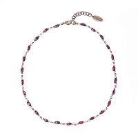 Колье Lanzerotti, Borgia, с гранатом, LZ-23.01-019 бордовый