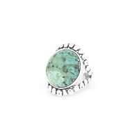 Кольцо Nature Bijoux, Mara, разъемное, с бирюзой, NB24.2-19-25686 зеленый