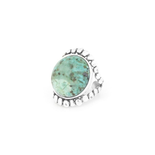 Кольцо Nature Bijoux, Mara, разъемное, с бирюзой, NB24.2-19-25686 зеленый