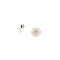 Серьги Franck Herval, Fiona, с перламутром и кристаллом Swarovski, FH26.2-12-70613 белый