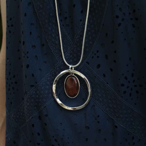 Колье Fiore Luna COFFE AGATE, LN5146 BR/S фото 2