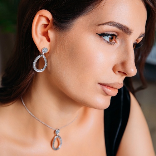 Серьги Fiore Luna CAL, A2103SW-E05.1 BW/S фото 5