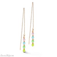 Пусеты Coeur de Lion Multicolour Pastel 1 6021/20-1522